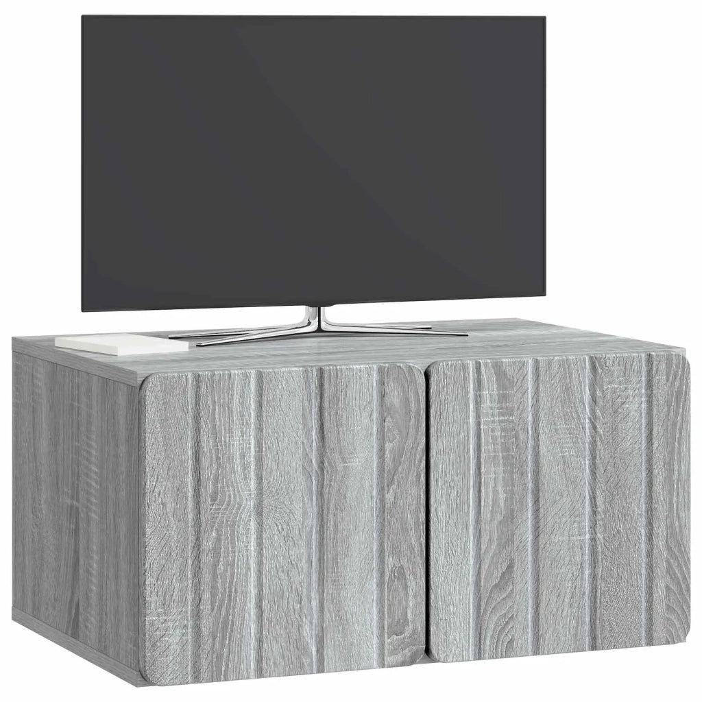 Mobile Porta TV da Muro 59,5 x 41 x 30 cm Sonoma grigio 898341
