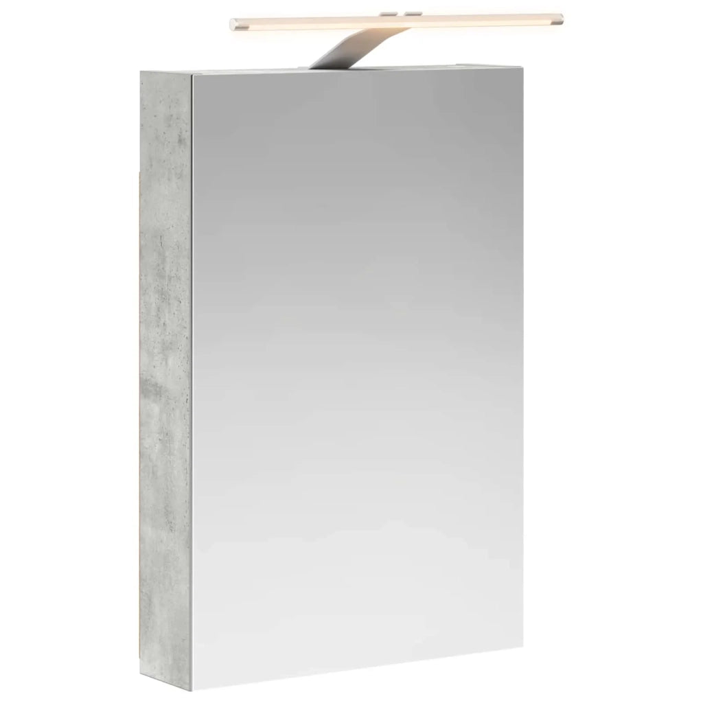 Mobiletto per specchio da bagno con lo scaffale Grigio cemento