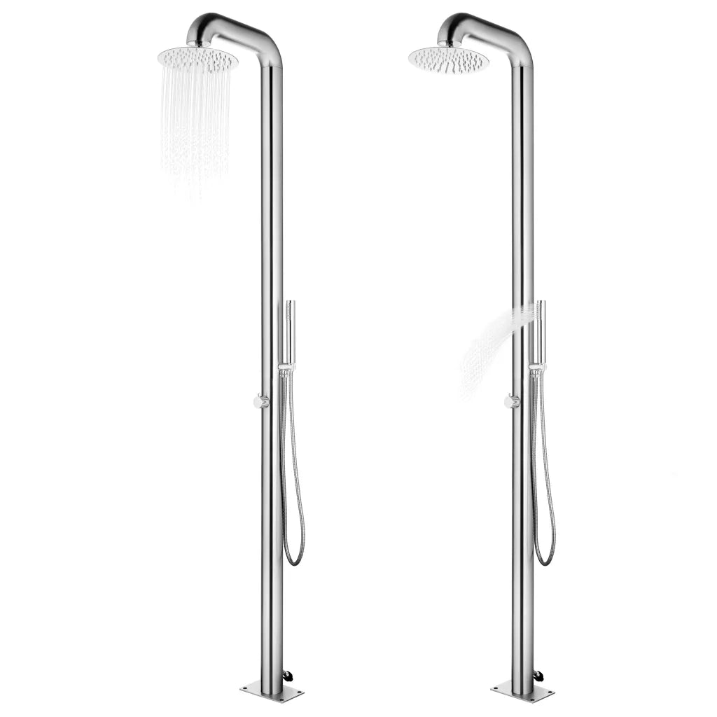 Doccia da Giardino 225 cm in Acciaio Inossidabile CFW9013177