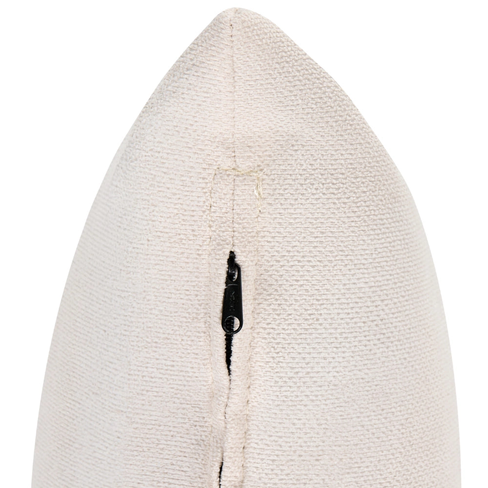 Poltrona a dondolo con rivestimento in poliestere struttura in legno di gomma stile scandinavo tessuto beige chiaro