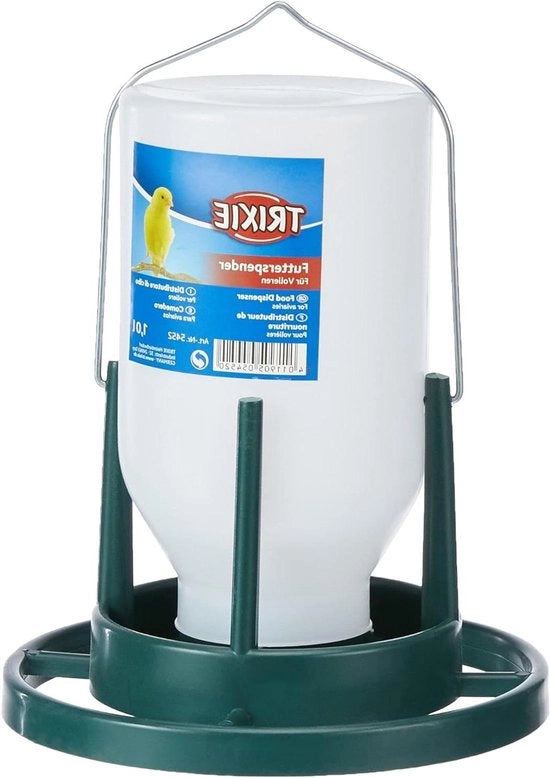 Dispensatore di cibo per volatili 1.000 ml/20 cm naturale