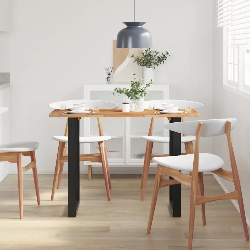 Tavolo da Pranzo 110x50x76 cm Legno Massello di Acacia 350289
