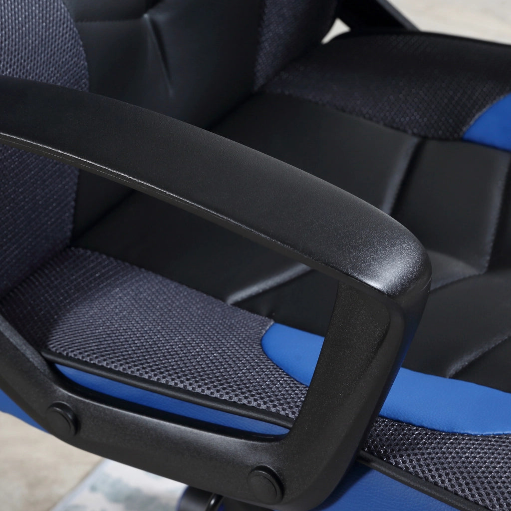 EasyComfort Sedia da Gaming Poltrona da Ufficio Girevole con Rotelle in Similpelle