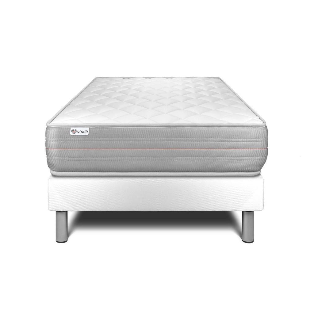 Letto con materasso VITALMEMO 120 x 200 cm Rete kit Bianco