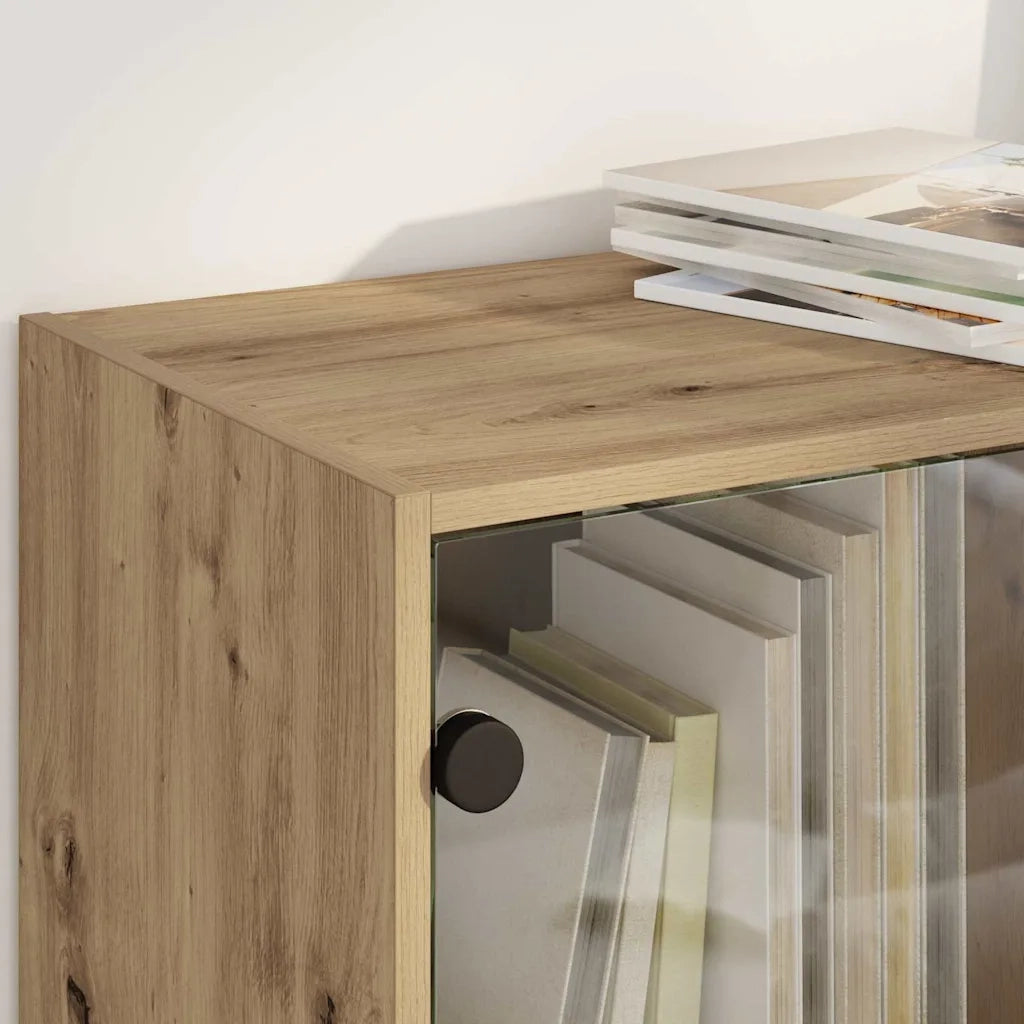 Credenza Rovere artigianale 68 x 37 x 142 cm Legno multistrato