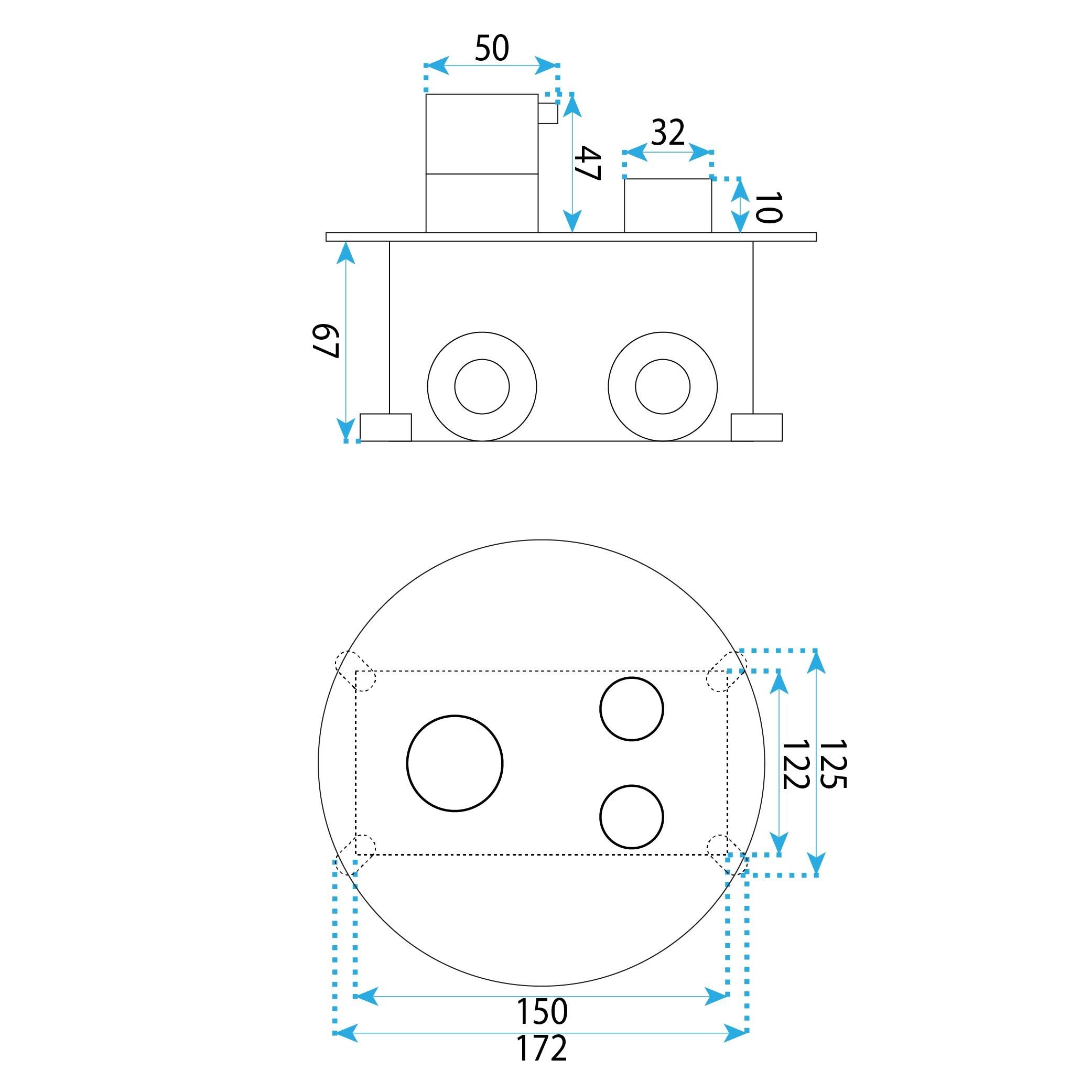 Set Doccia Da Incasso Rea Lungo Diamond Chrom + Box