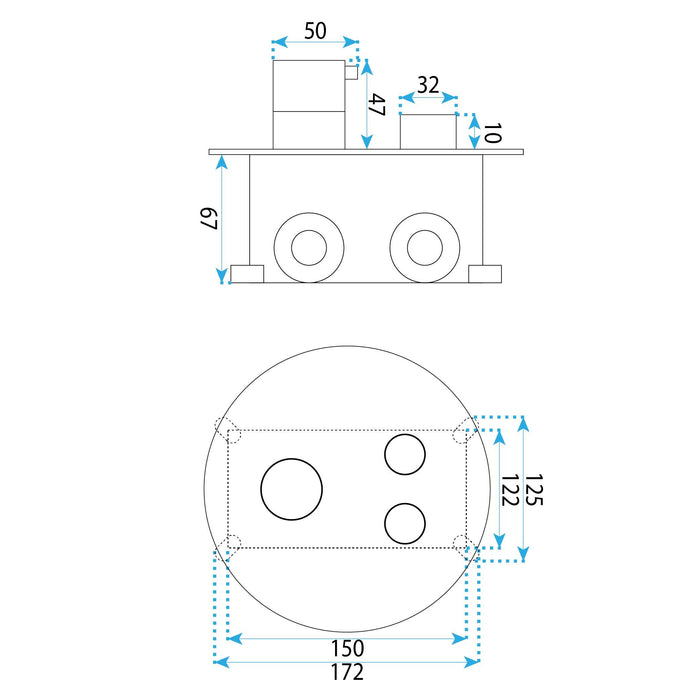 Set Doccia Da Incasso Rea Lungo Diamond Chrom + Box