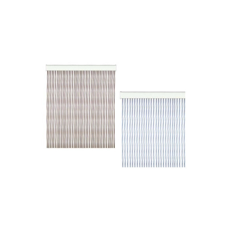 Tenda Twist per porte in PVC antirumore antimosche Bianca cm 100X220