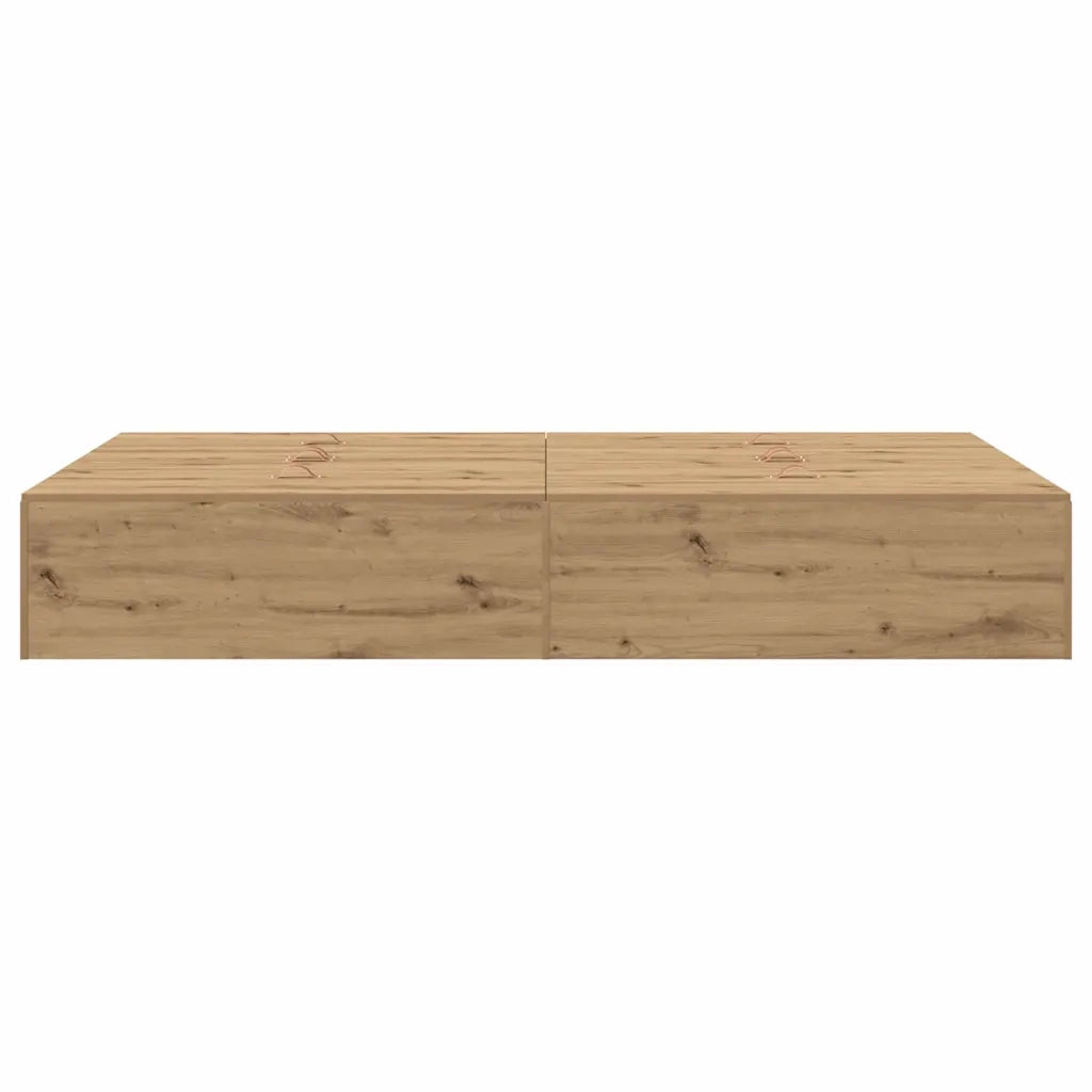 Struttura letto con contenitore Rovere artigianale 120 x 190 cm 3335428