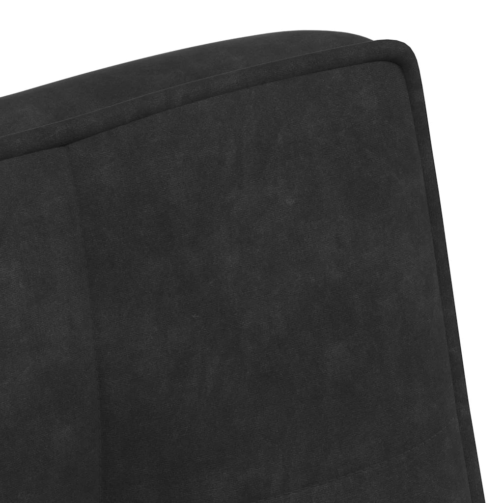 Panca Nera 110x74x84 cm in Velluto CFW9736780