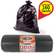 Sacchi per pattumiera jumbo strong extra forti confezione da 160 sacchi