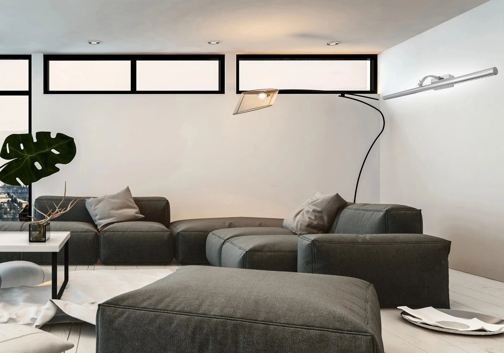 Lampada Da Parete Da Bagno Led Sopra Specchio 7w 55cm APP365-1W Cromo