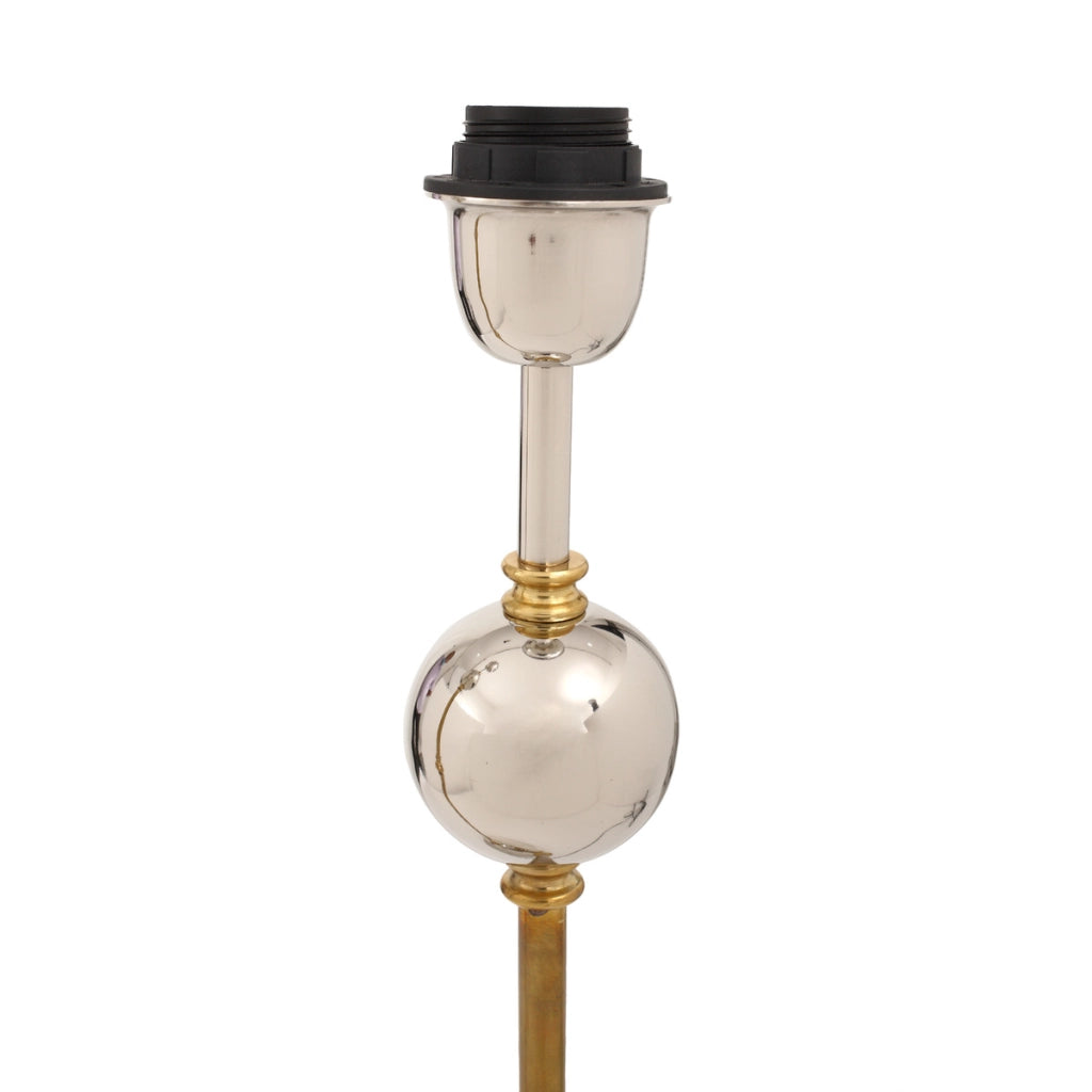 Lampada da tavolo Cosima in ottone e acciaio bicolore