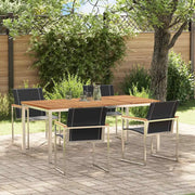 Set da Pranzo per Giardino 5 pcs Legno di Acacia Massello 3334817