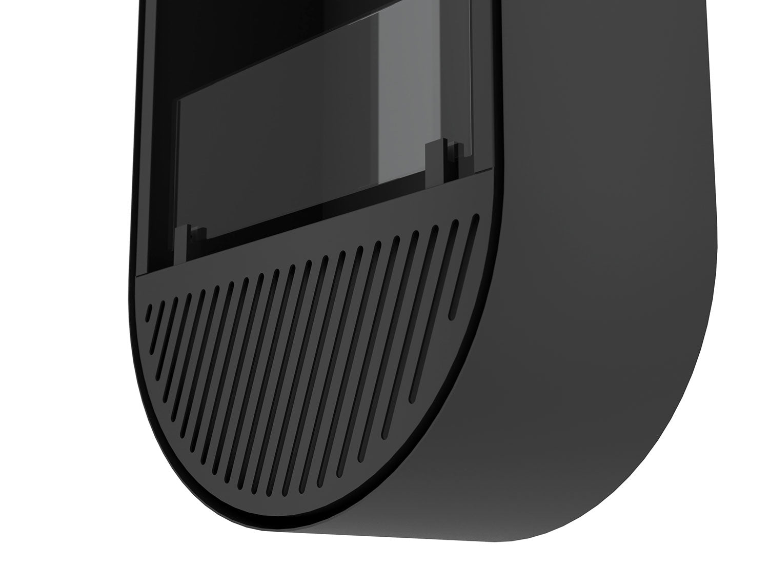 Camino a Bioetanolo da Parete 50x25x130 cm Incyrcle Slim Vert Nero