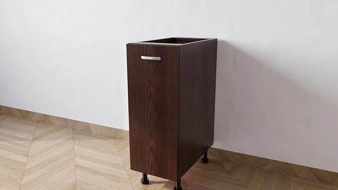 Mobile Base Da 30. Compreso Di Anta H 72 Cm L 30 Cm P 55.5 Cm Compresa Di Piedini 10 Cm colore Wenge