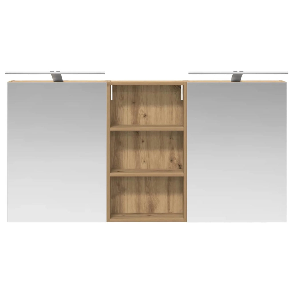 Set di Armadi da Bagno con lo scaffale 3 pcs 140 x 14,5 x 70 cm 3403791