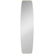 Specchio da parete, specchio da finestra con cornice in metallo, specchio decorativo da appendere, specchio da corridoio, 160 x 40 x 3 cm, oro
