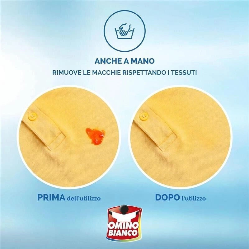 OMINO BIANCO DETERSIVO BIVALENTE LIQUIDO LAVAGGIO A MANO E IN LAVATRICE ESSENZA MUSCHIO BIANCO 1000 ML