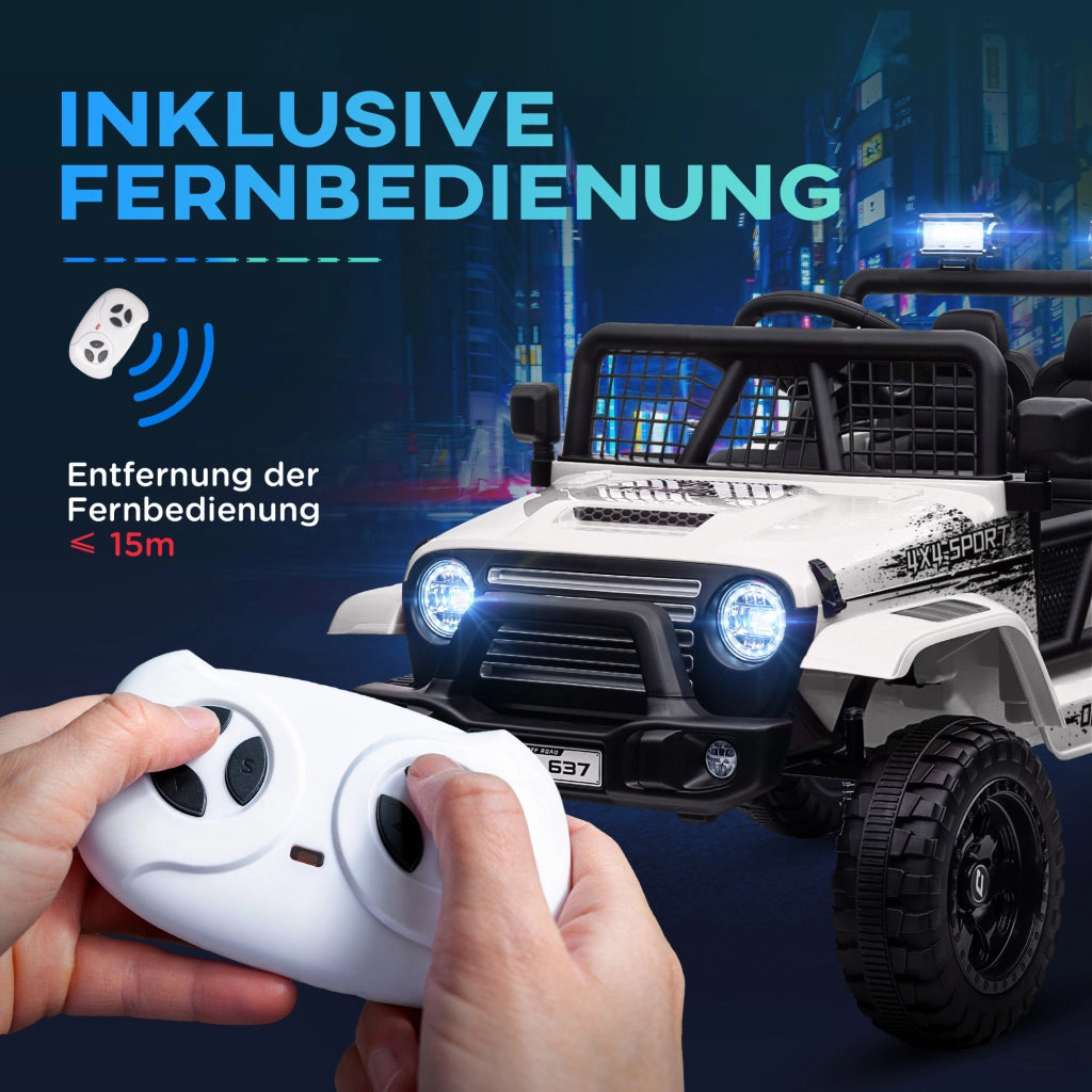 Auto elettrica per bambini ¨C zephmum ¨C Bianco
