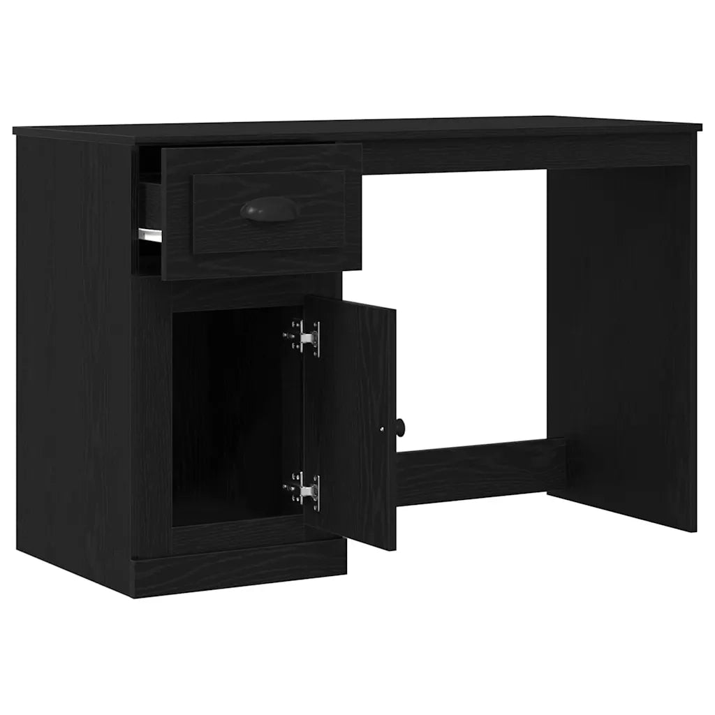 Scrivania Rovere Nero 50 x 115 x 75 cm Legno multistrato 862824