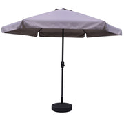 MAURY'S OMBRELLONE DA GIARDINO TONDO IN COLORE GRIGIO 3 METRI TUBO Ø 40 MM