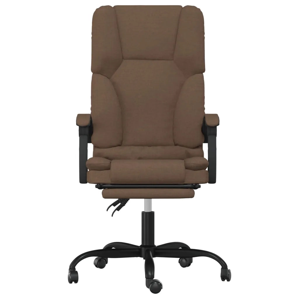 Sedia da Ufficio Massaggio Reclinabile Marrone in Tessuto cod mxl 36048