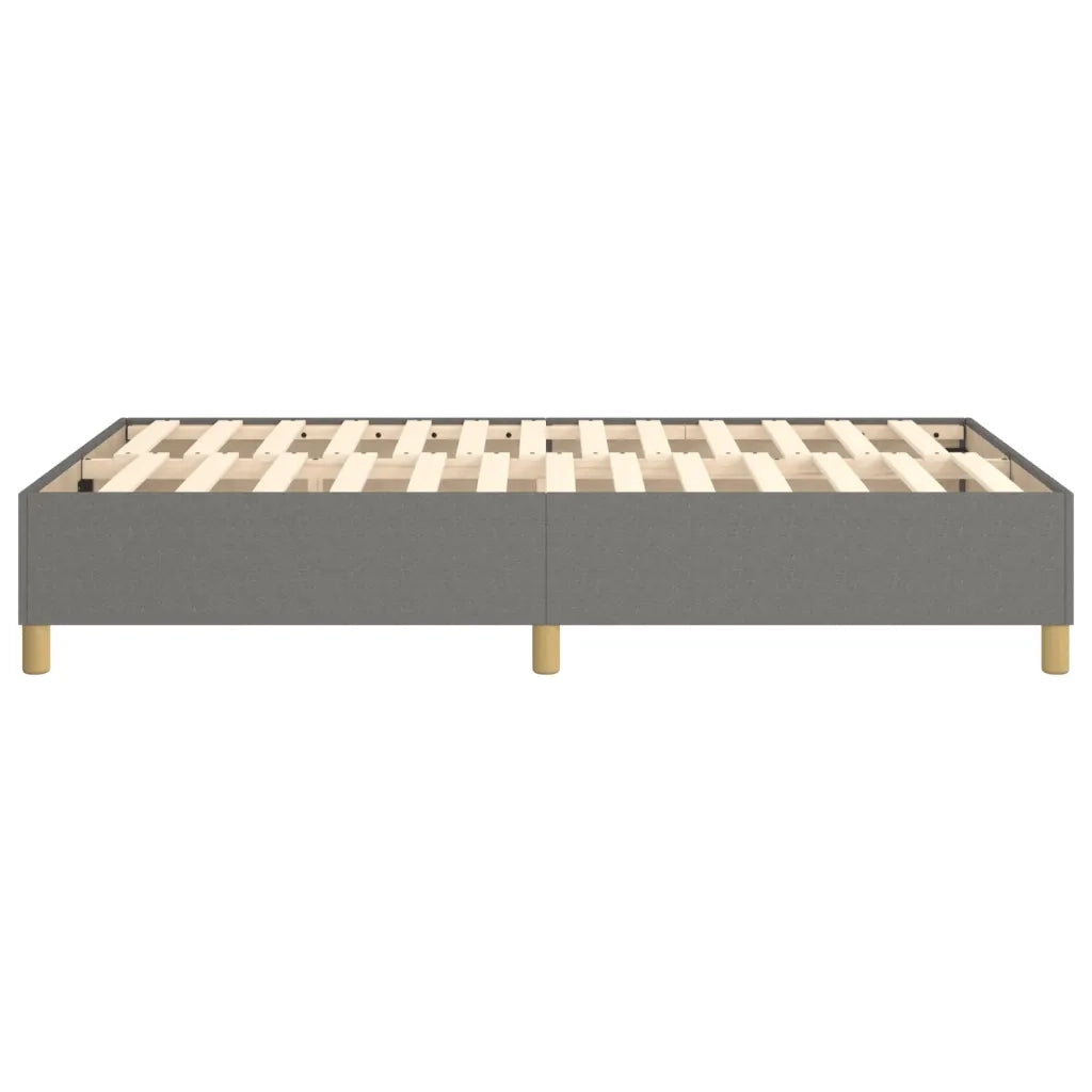 Struttura Letto a Rete a Molle-Giroletto Grigio Scuro 120x200 cm Tessuto 697317
