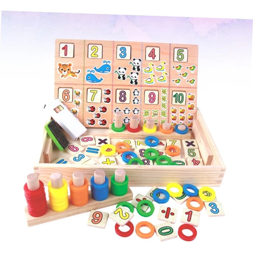 Trade Shop - Scatola Giocattoli Educativi Di Conteggio Giocattolo Per Bambini Multifunzione -