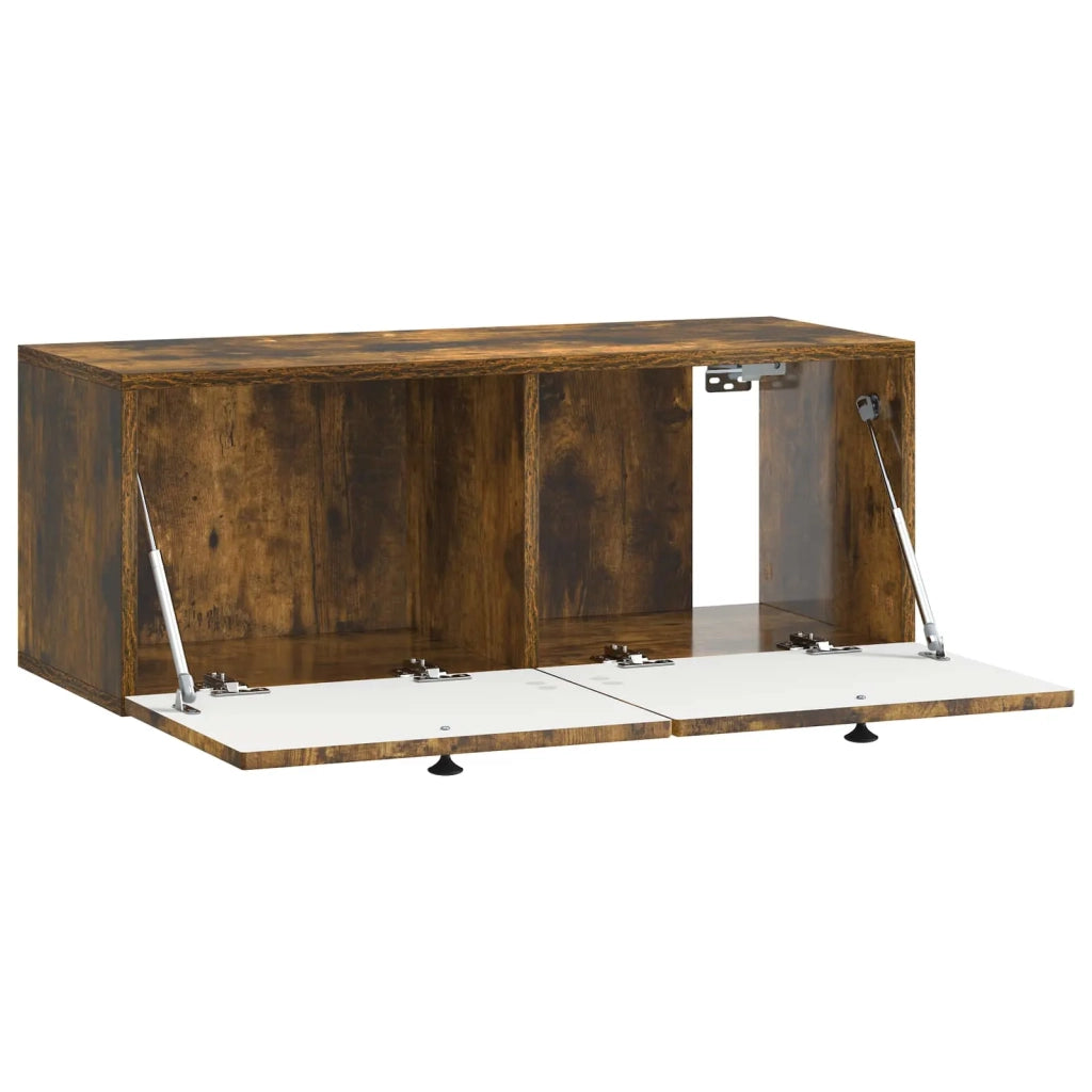 Mobile Porta TV da Muro Rovere Fumo 78,5 x 31 x 30 cm
