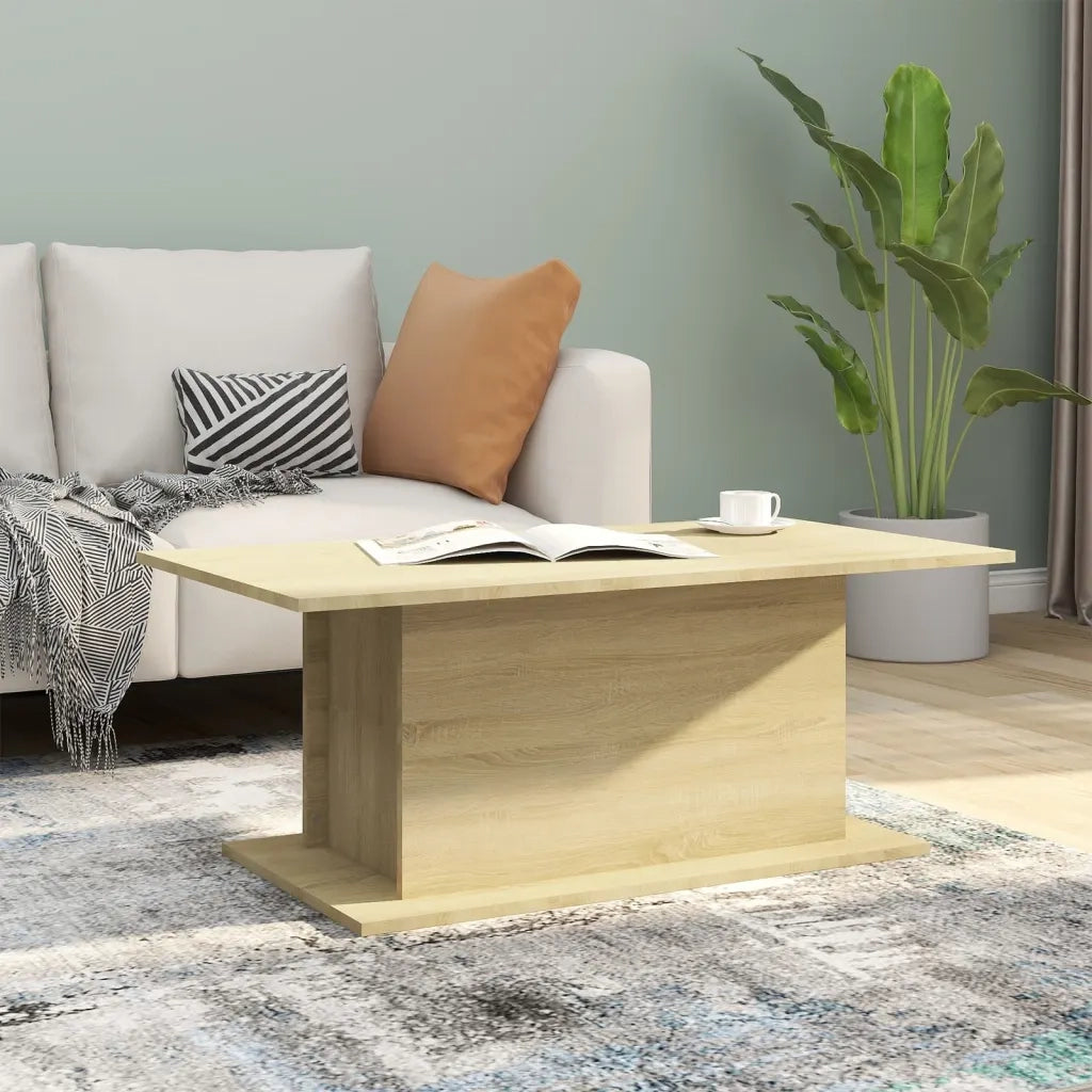 Tavolino da salotto | Tavolino da caff¨¨ | Tavolino da Soggiorno Rovere Sonoma 102x55,5x40 cm in Truciolato