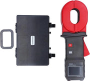 Misure di Resistenza di Protezione a Terra Tester Digitale con Schermo LCD 001-500Ω - Raggio di Misura Automatico - Tester di Resistenza di Protezione a Terra con Morsa.