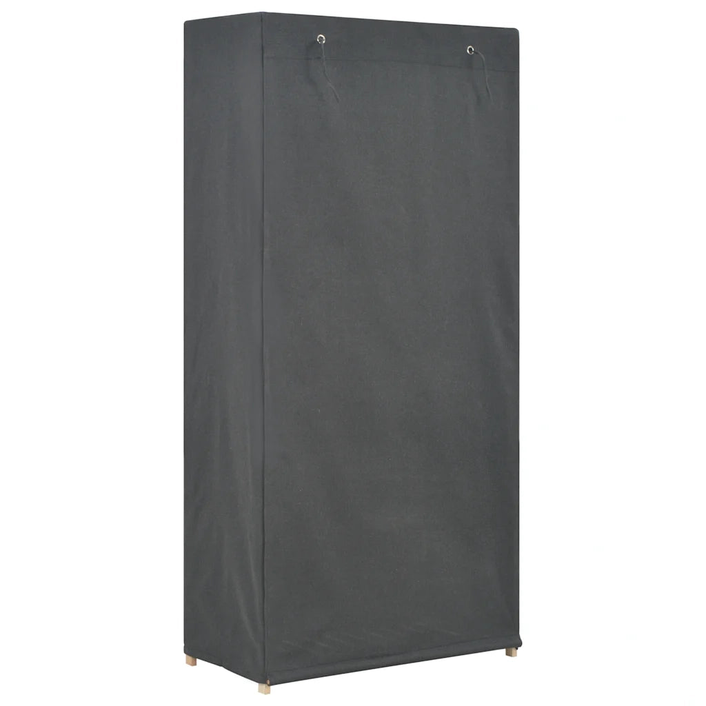 Armadio a 3 Ripiani Grigio 79x40x170 cm in Tessuto CFW2601195