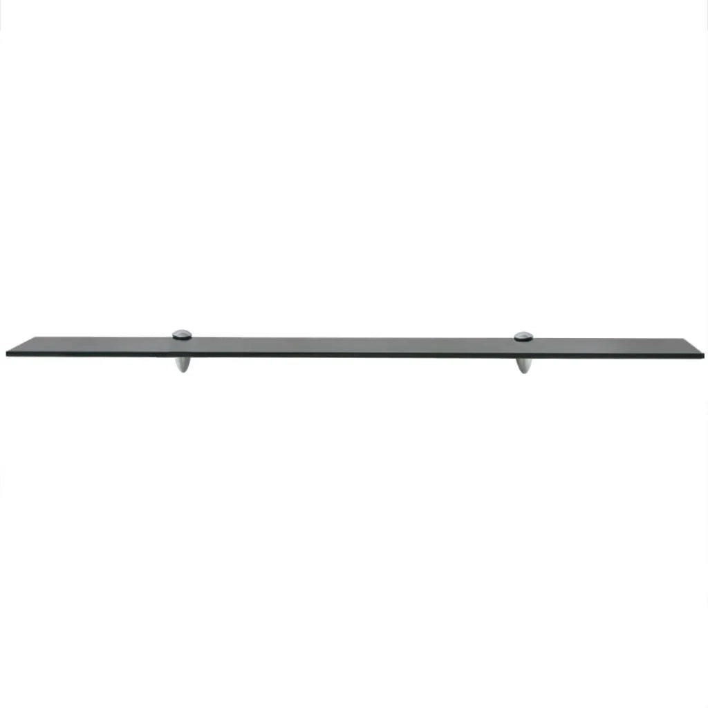 Mensola/armadietto/mobile in vetro da parete 100 x 10 cm spessore 8 mm nero 2702134/2