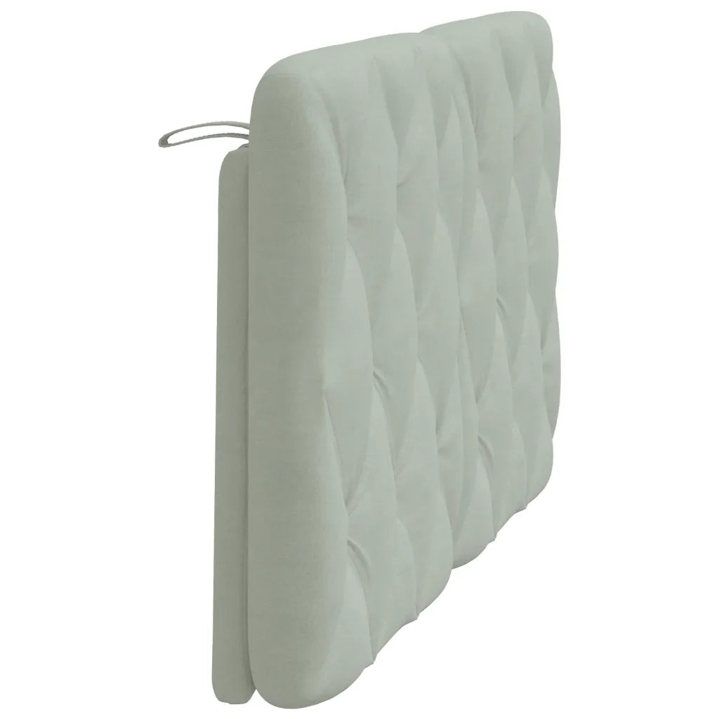 Cuscino Testiera Grigio Chiaro 140 cm in Velluto CFW4333930