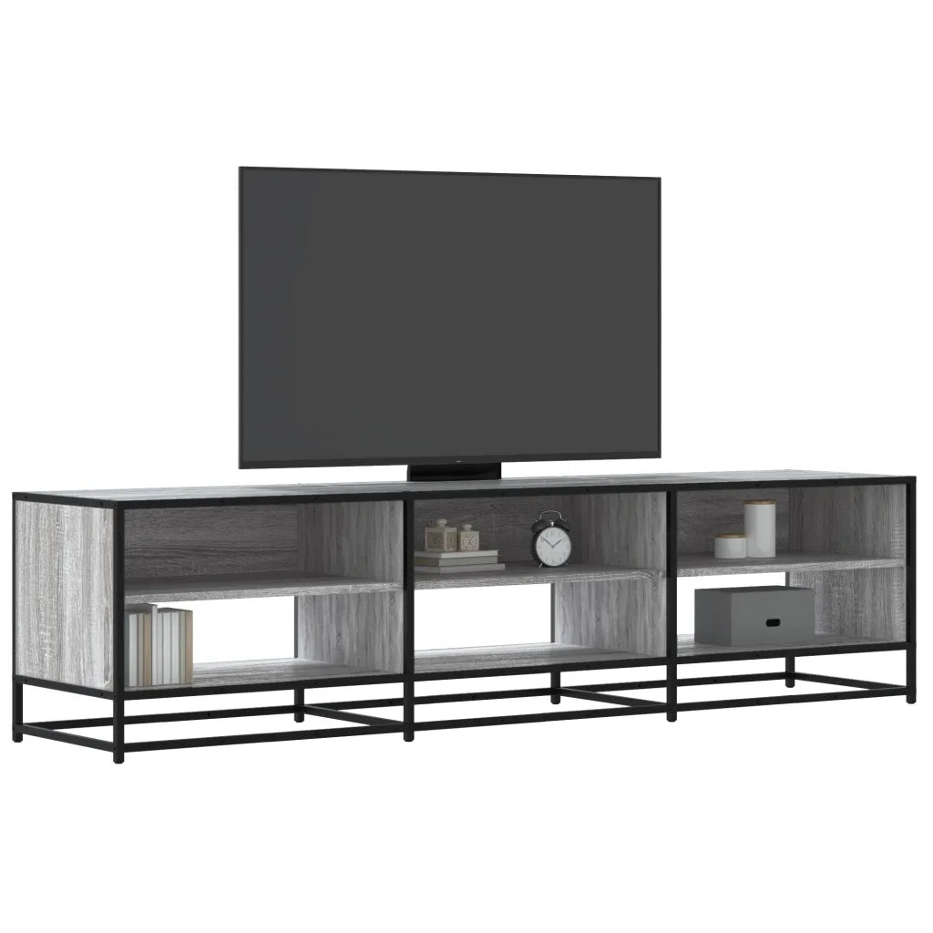 Mobile Porta TV Grigio Sonoma 180x40x46 cm in Truciolato 3300808