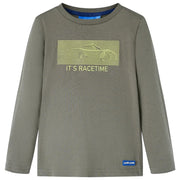 Maglietta da Bambino a Maniche Lunghe Cachi 92cod mxl 84134