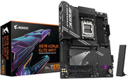 X870 AORUS ELITE WIFI7 Scheda Madre - Supporta CPU AMD Ryzen 9000, 16+2+2 fasi VRM, fino a 8000MHz DDR5 (OC), 3xPCIe 5.0 + 1xPCIe 4.0, Wi-Fi 7, LAN 2.5GbE, USB 4
