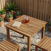 Piano del tavolo 50 x 50 x 3,5 cm Quadrato Legno di teak solido 42033144