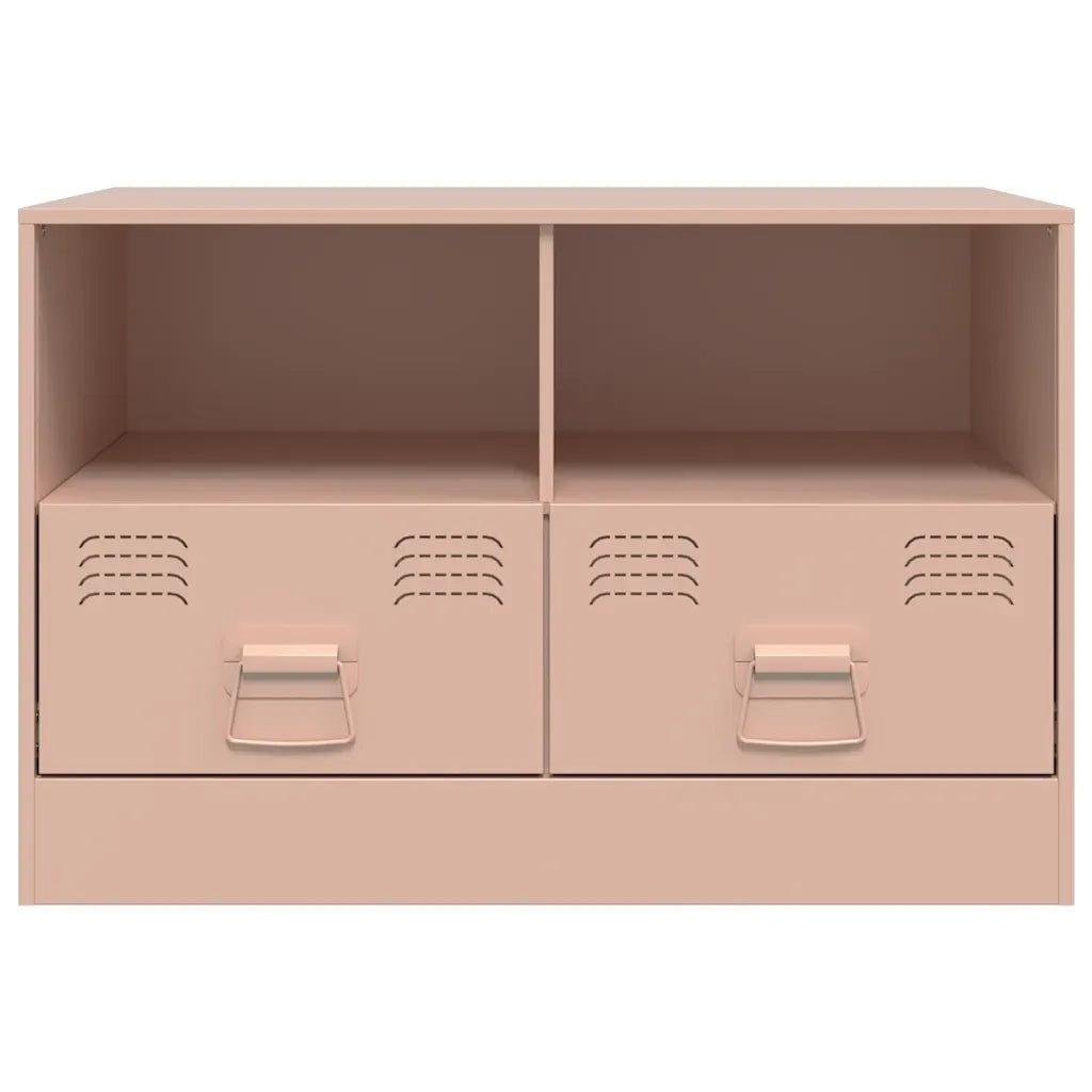 Mobile TV-Credenza per TV-Console TV Rosso 67x39x44 cm in Acciaio 822036