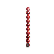 Tubo palline natalizie rosse 6 cm