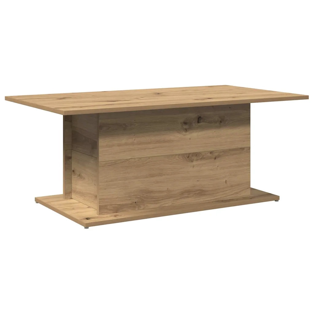 Tavolino salotto | Tavolino da caff¨¨ | Tavolino da Soggiorno Rovere Artigianale 102x55,5x40cm in Truciolato