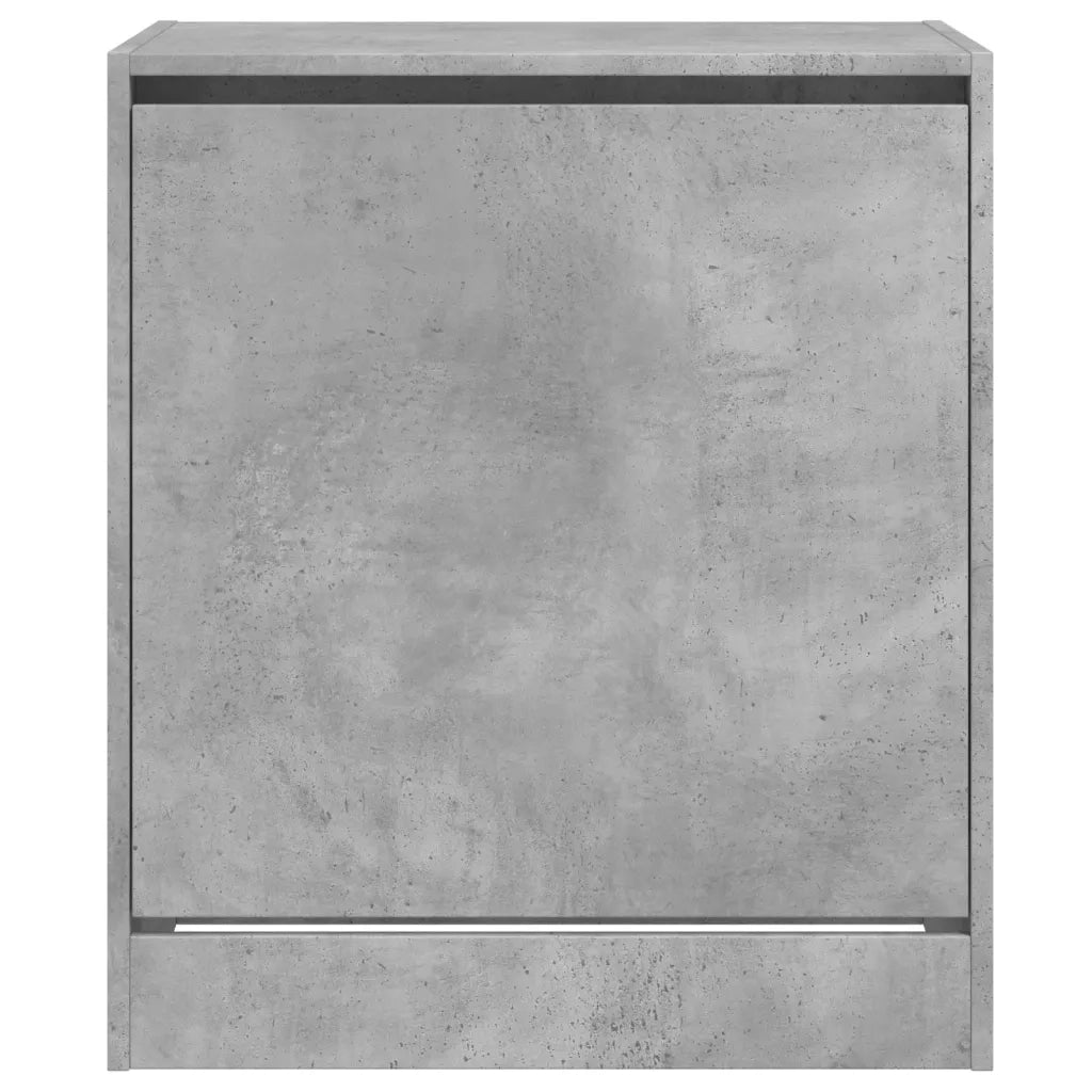 Scarpiera-Scaffale per scarpe Grigio Cemento 60x42x69 cm in Legno Multistrato