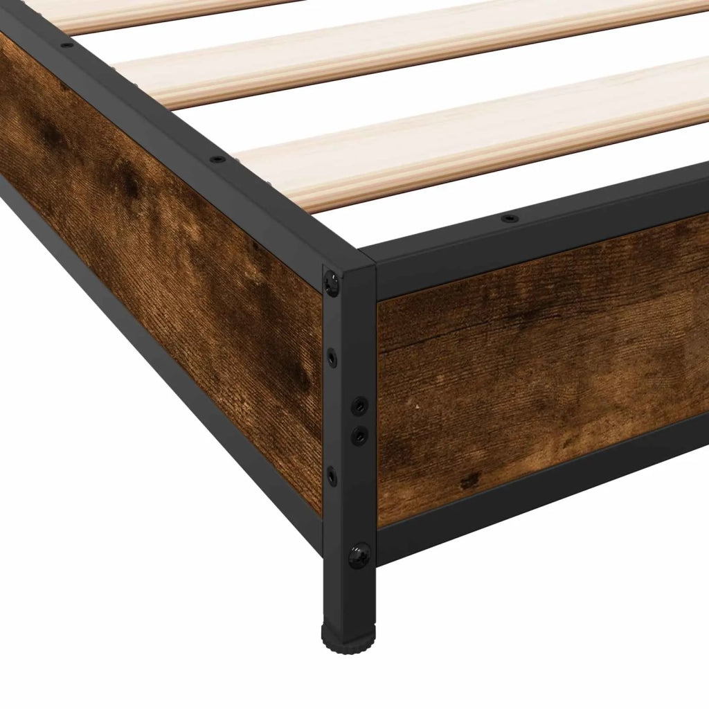 Struttura del letto-Giroletto Rovere Fumo 80 x 200 cm 159616