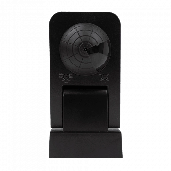 Sensore movimento PIR da parete nero IP65 Ecolight