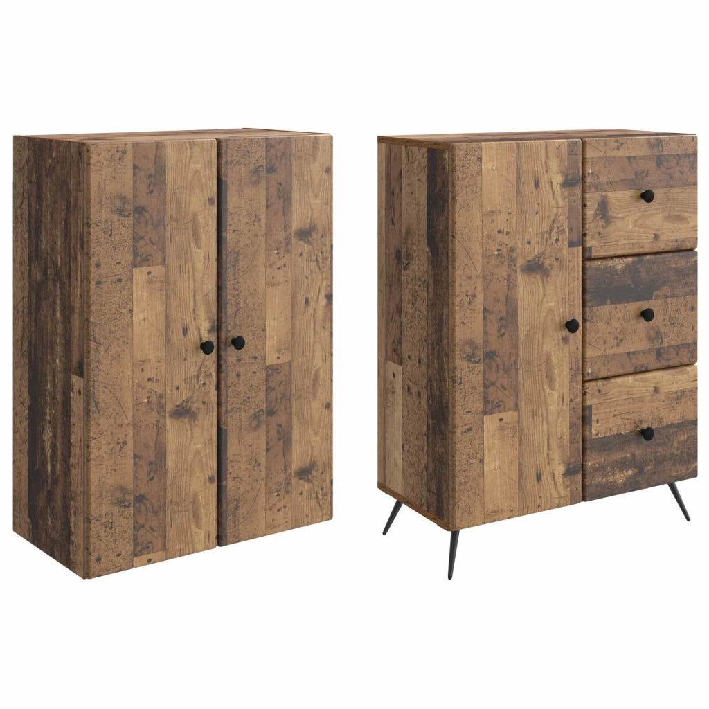 Set di armadi 2 pcs Legno antico Legno ingegnerizzato 3416905