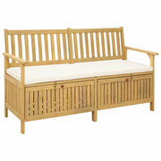 Panchina con contenitore con cuscino con porta 148 x 63 x 84 cm 42026792