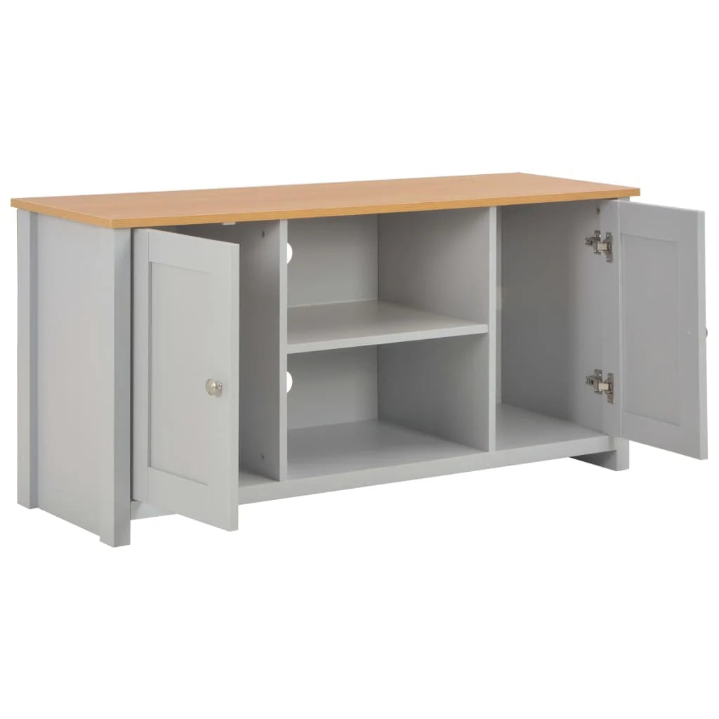 Mobile TV multimediale scaffale TV credenza mobile TV sala da pranzo soggiorno camera da letto 120 x 39 x 58 cm grigio 02_0025867