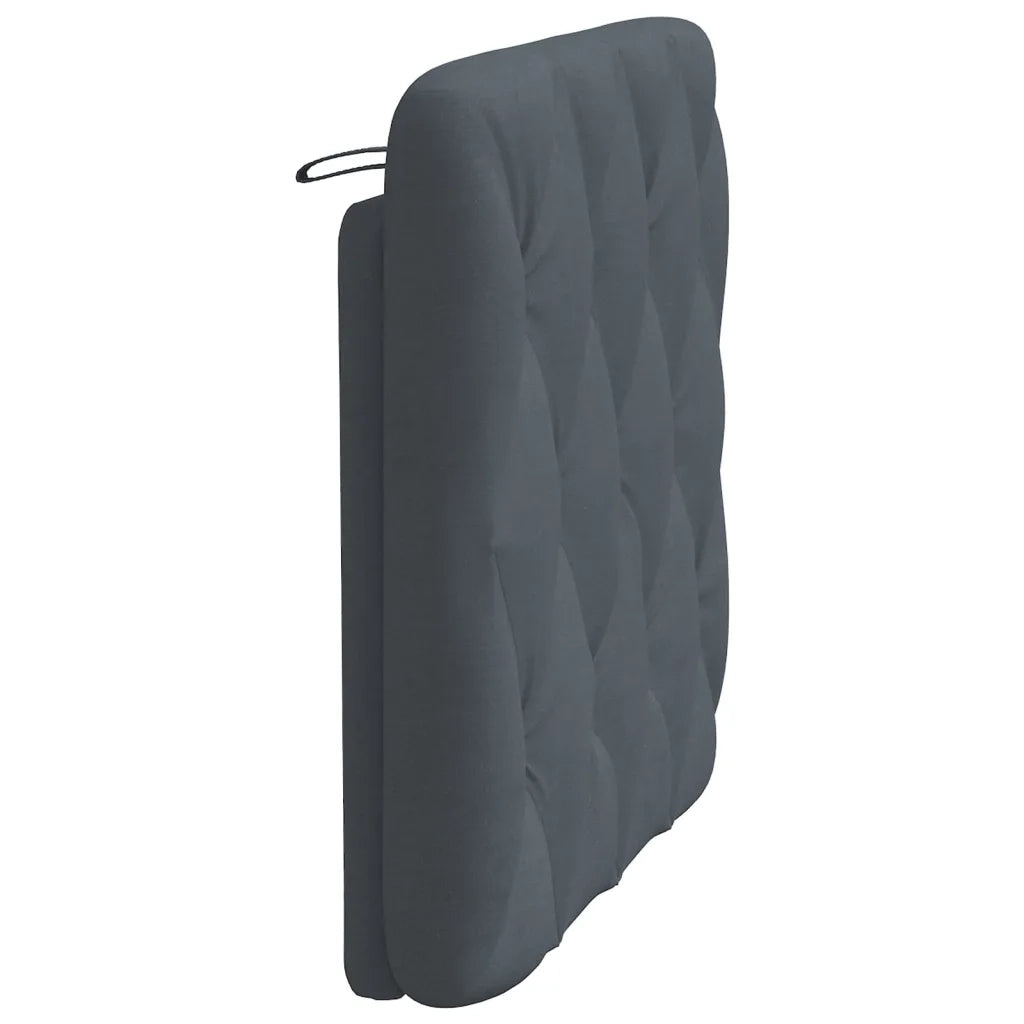 Cuscino Testiera Grigio Scuro 80 cm in Velluto CFW4935117