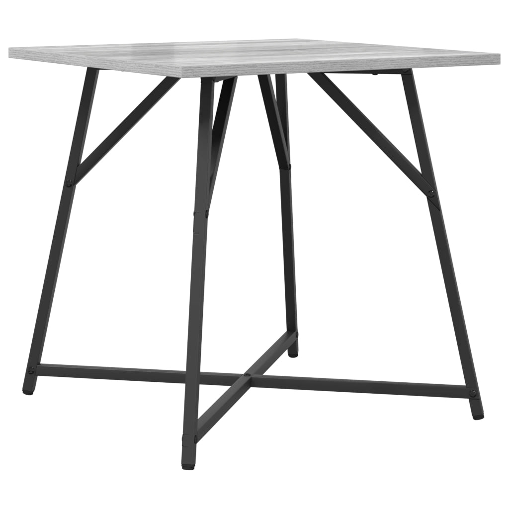 Tavolino 2 pz Grigio Sonoma in Legno Ingegnerizzato e Metallo